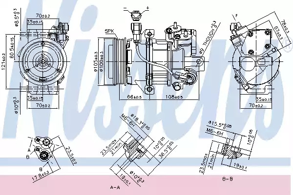 Компрессор NISSENS 890077