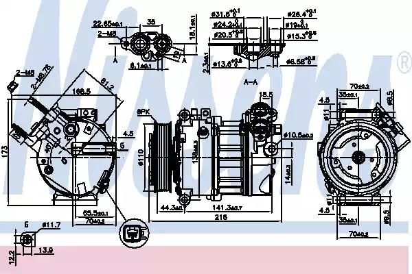 Компрессор NISSENS 890123