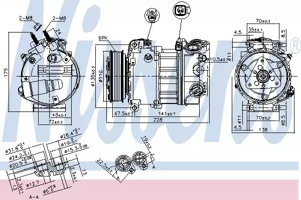 Компрессор NISSENS 890124