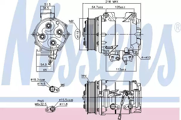 Компрессор NISSENS 890128