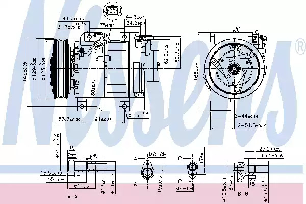 Компрессор NISSENS 890293