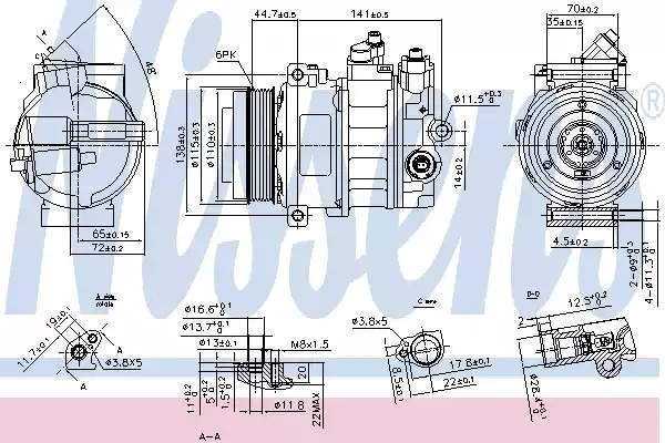 Компрессор NISSENS 890304