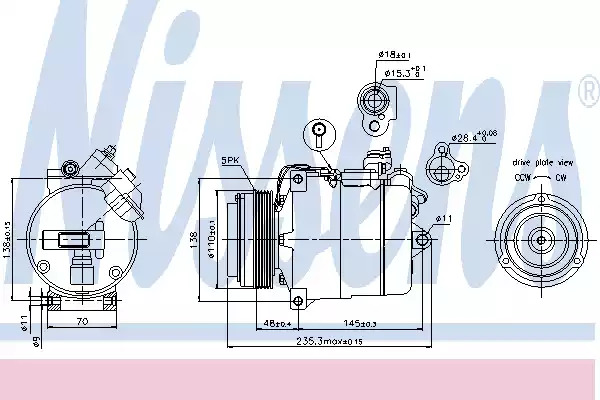 Компрессор NISSENS 89034