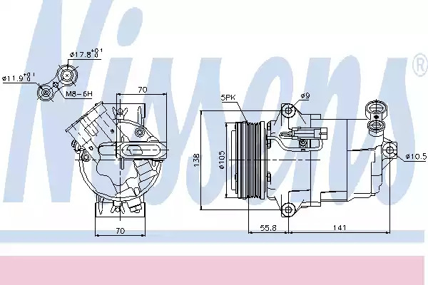 Компрессор NISSENS 89038