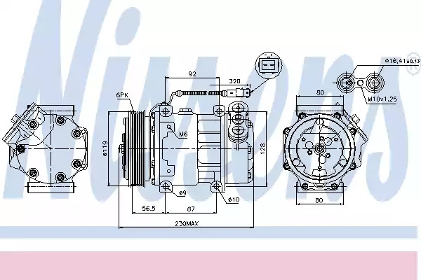 Компрессор NISSENS 89047