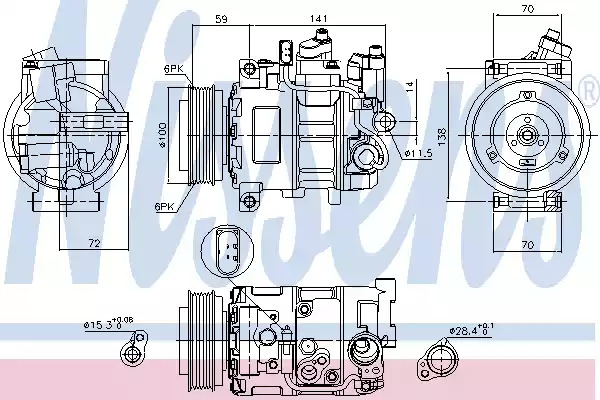 Компрессор NISSENS 89052