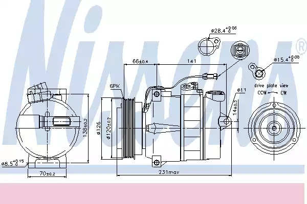 Компрессор NISSENS 89054