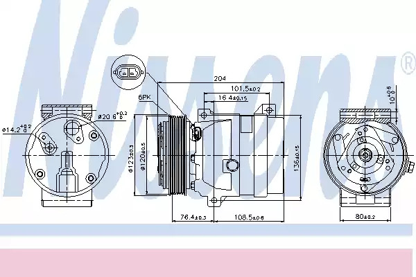 Компрессор NISSENS 89063