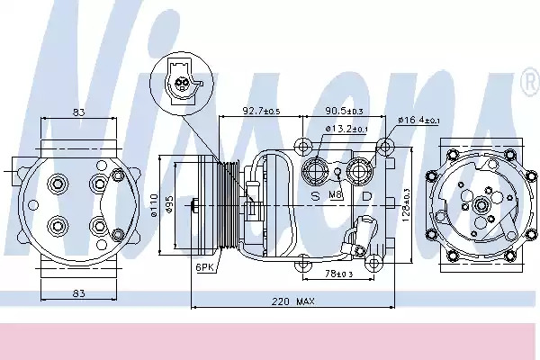 Компрессор NISSENS 89071