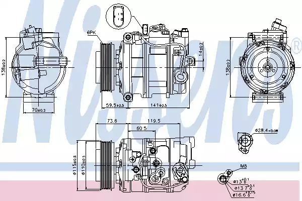 Компрессор NISSENS 89092