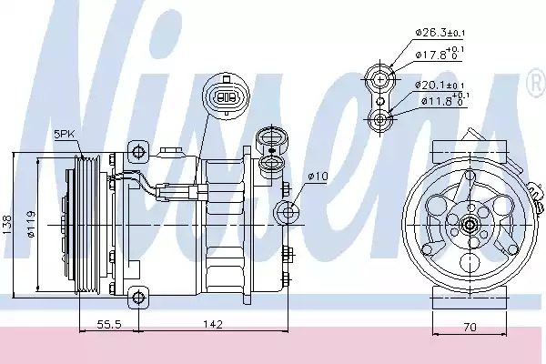 Компрессор NISSENS 89157