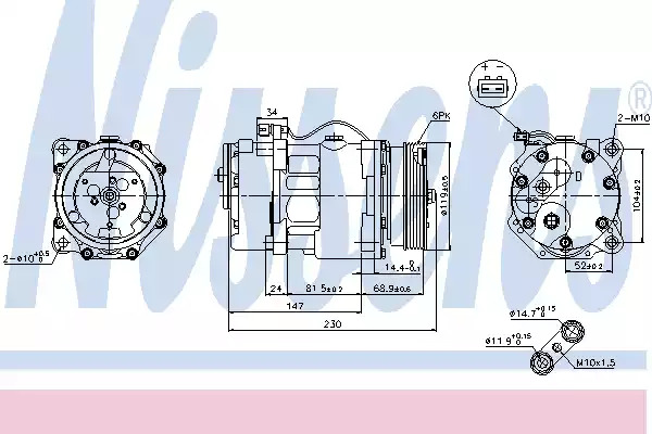 Компрессор NISSENS 89165