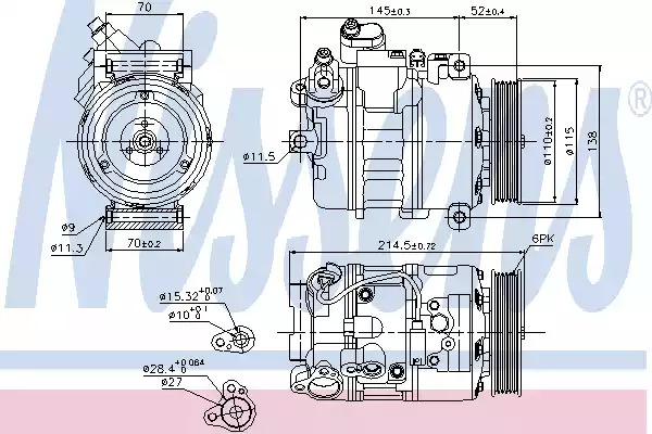 Компрессор NISSENS 89214