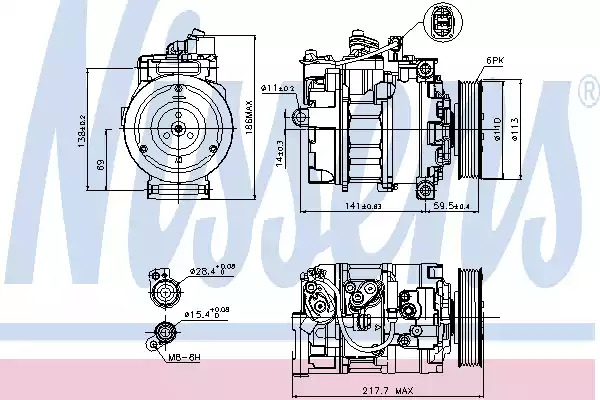 Компрессор NISSENS 89223