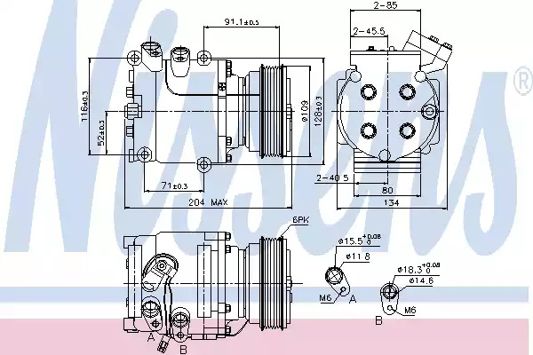 Компрессор NISSENS 89233