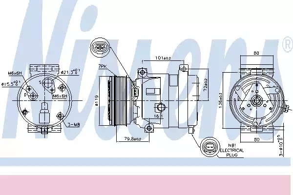 Компрессор NISSENS 89267