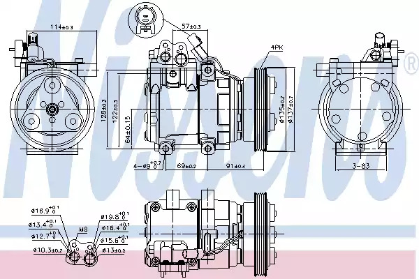 Компрессор NISSENS 89274