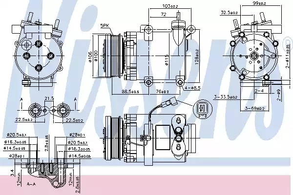 Компрессор NISSENS 89327