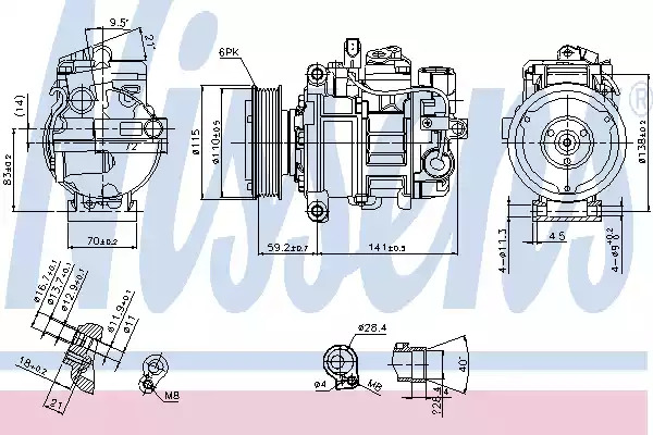 Компрессор NISSENS 89384