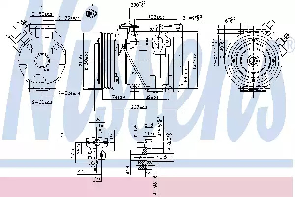 Компрессор NISSENS 89558