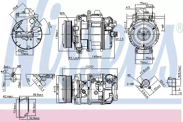 Компрессор NISSENS 89599