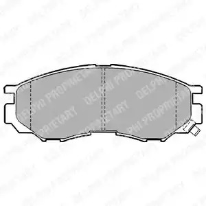 Комплект тормозных колодок DELPHI LP1010 (23290)