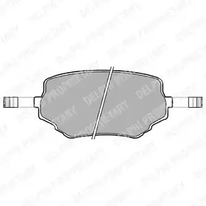 Комплект тормозных колодок DELPHI LP1015 (23314)