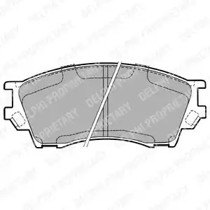 Комплект тормозных колодок DELPHI LP1063 (21571)