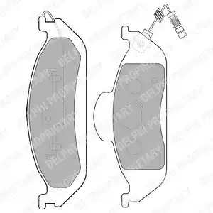 Комплект тормозных колодок DELPHI LP1299 (23193)