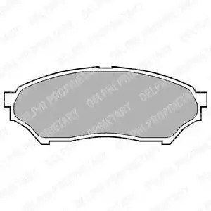 Комплект тормозных колодок DELPHI LP1448 (23487)