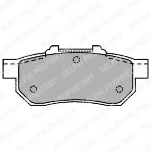 Комплект тормозных колодок DELPHI LP1456 (21738)