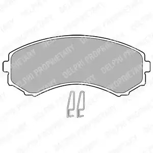 Комплект тормозных колодок DELPHI LP1462 (23488)