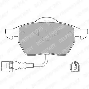 Комплект тормозных колодок DELPHI LP1525 (23392)