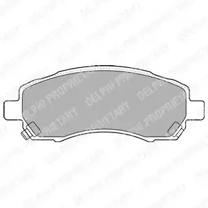 Комплект тормозных колодок DELPHI LP1545 (23780)