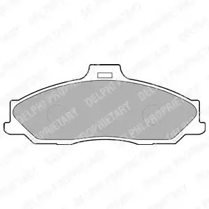 Комплект тормозных колодок DELPHI LP1555 (23540)