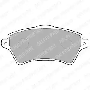 Комплект тормозных колодок DELPHI LP1652 (23615)