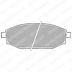 Комплект тормозных колодок DELPHI LP1665 (23518)