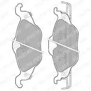 Комплект тормозных колодок DELPHI LP1673 (23063)