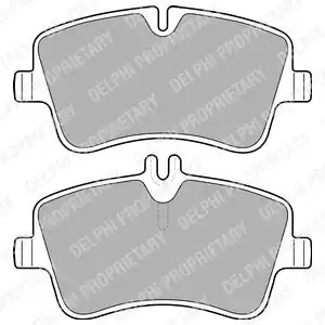 Комплект тормозных колодок DELPHI LP1696 (23144)