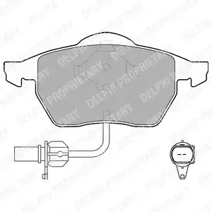 Комплект тормозных колодок DELPHI LP1706 (21849)