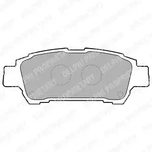 Комплект тормозных колодок DELPHI LP1710 (23646)