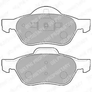 Комплект тормозных колодок DELPHI LP1714 (23215)