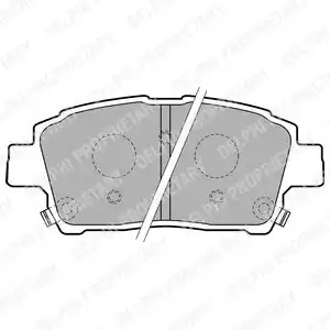 Комплект тормозных колодок DELPHI LP1742 (23510)