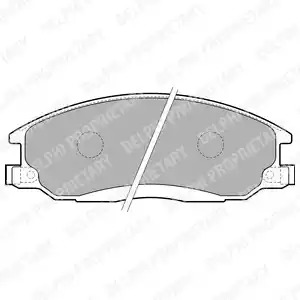 Комплект тормозных колодок DELPHI LP1743 (23569)
