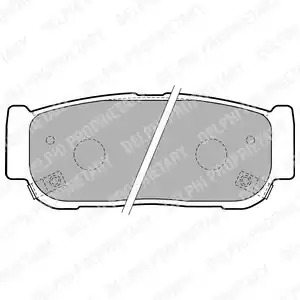 Комплект тормозных колодок DELPHI LP1797 (23931)