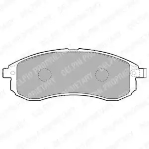 Комплект тормозных колодок DELPHI LP1808 (23879)