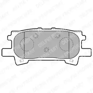 Комплект тормозных колодок DELPHI LP1820 (23967)