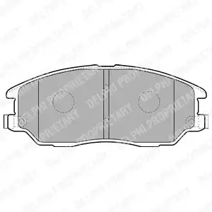 Комплект тормозных колодок DELPHI LP1857 (23726)