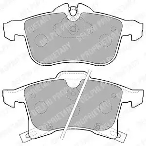 Комплект тормозных колодок DELPHI LP1861 (23832)