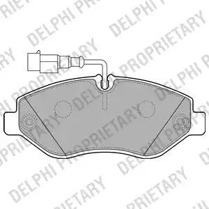 Комплект тормозных колодок DELPHI LP2043